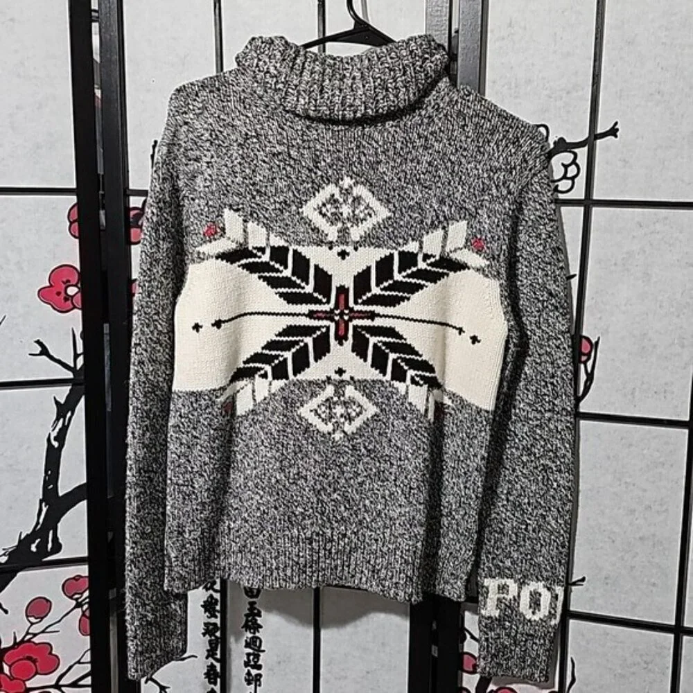 Polo Ralph Lauren Holiday Mock Neck Sweater XS New - Picture 2 of 10